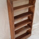 5-level wall shelf in Burmese teak