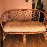 Rattan bench