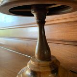 Wooden mushroom lamp