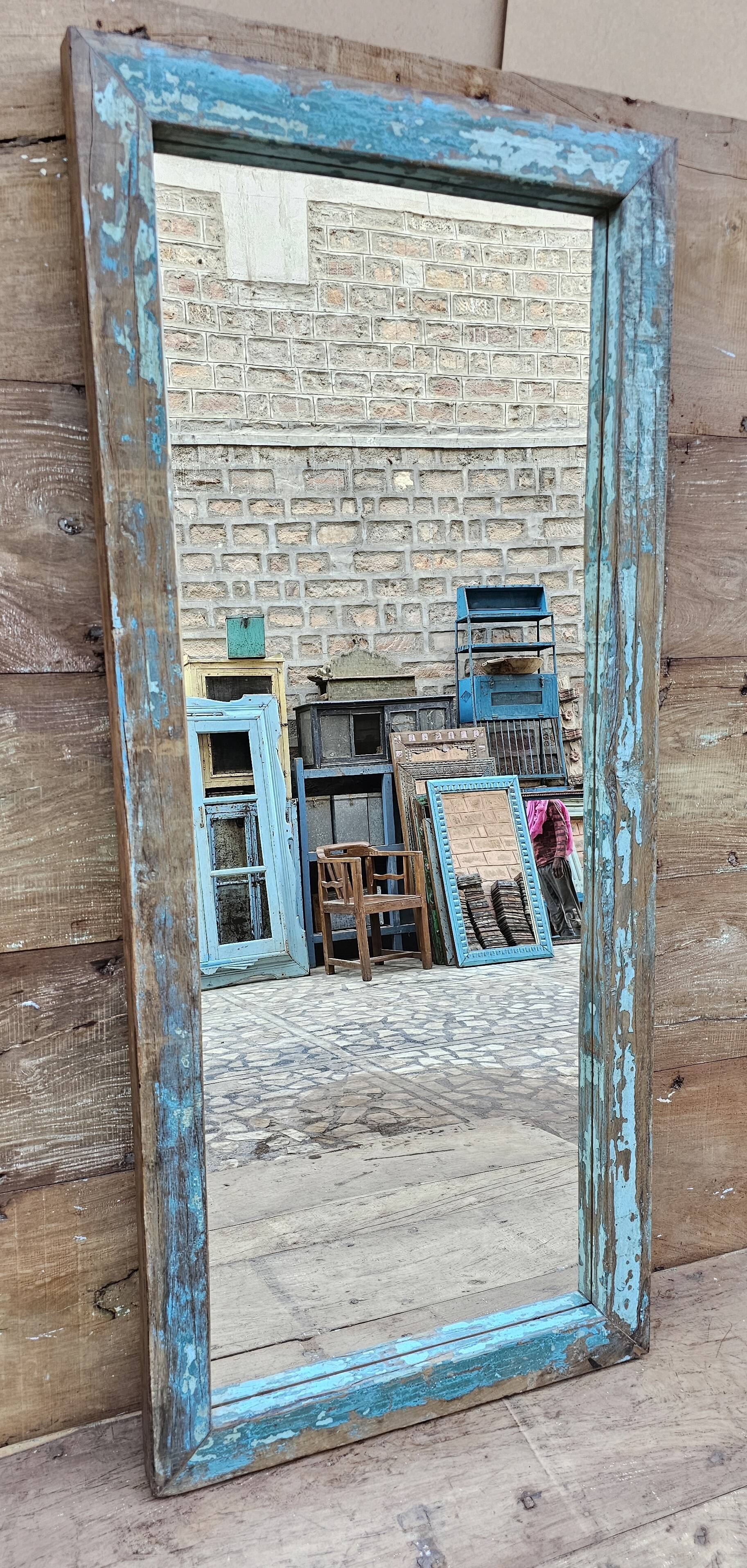 Teak mirror from Burma