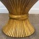 Wheat sheaf coffee table Elinor McGuire. American work. Circa 1970.