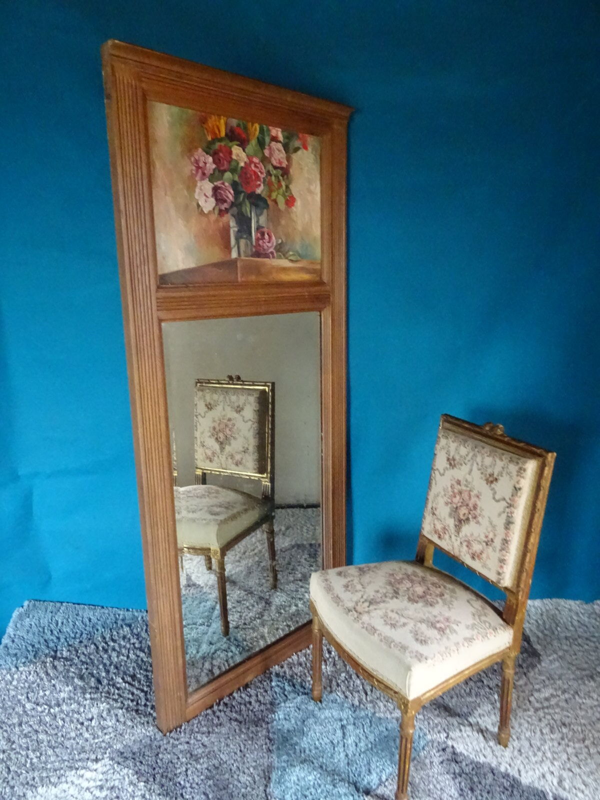 Oak trumeau 78 x 178