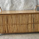 Coffre banc rotin vintage
