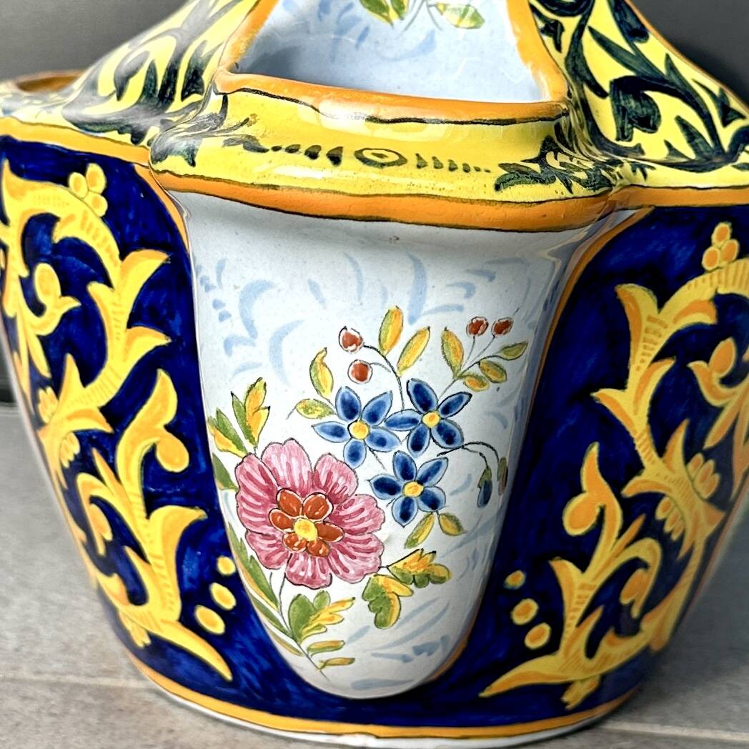 Earthenware planter: Henriot de Quimper