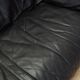 Black leather sofa, Italian design, 1960s, production: Italy