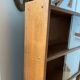 Bibliothèque en bois vitrée 4 étagères