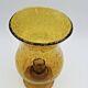 Biot orange bubble glass candle holder