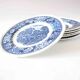 6 English plates country décor