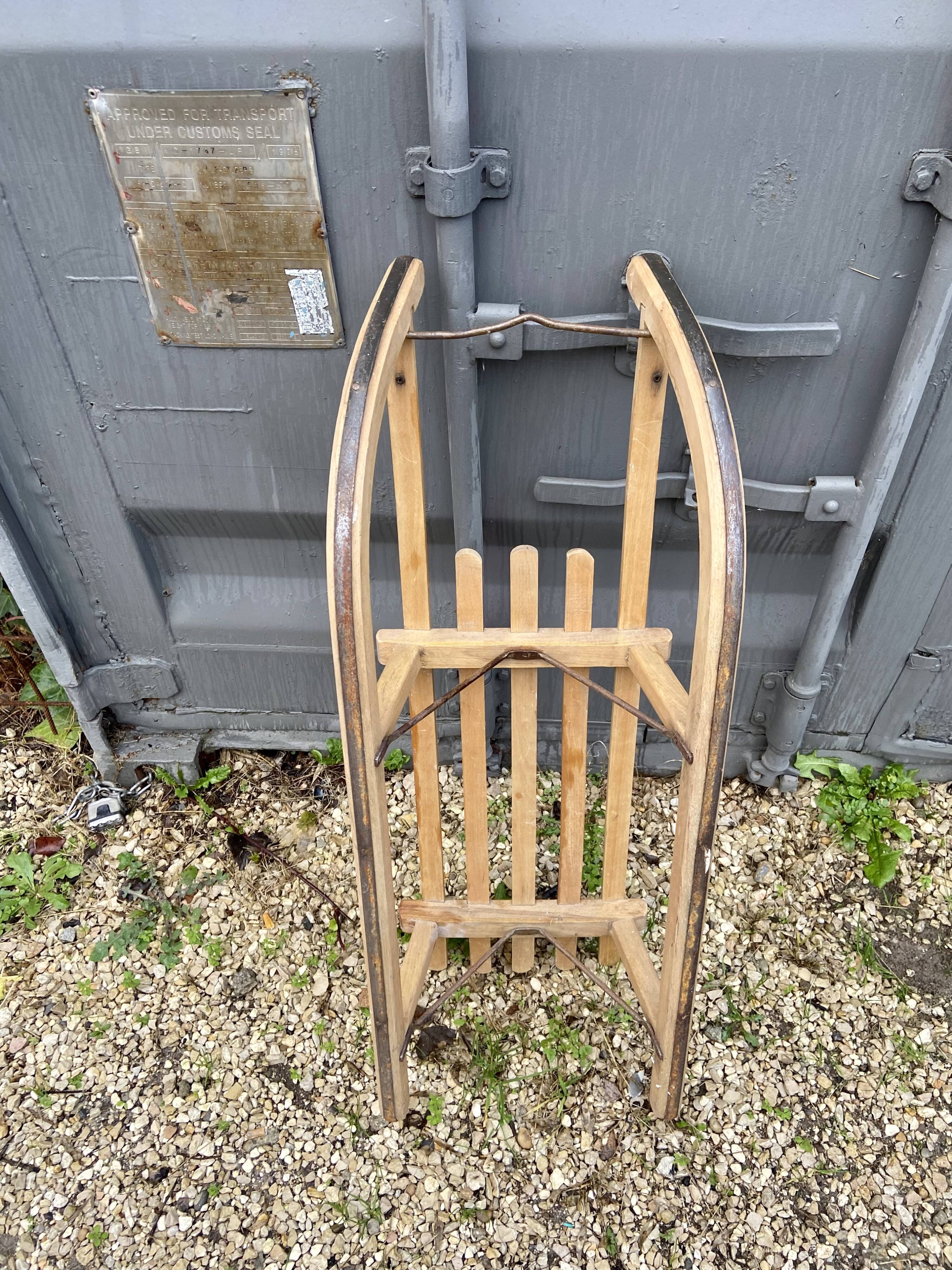 Old wooden sledge