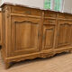 Curved walnut sideboard