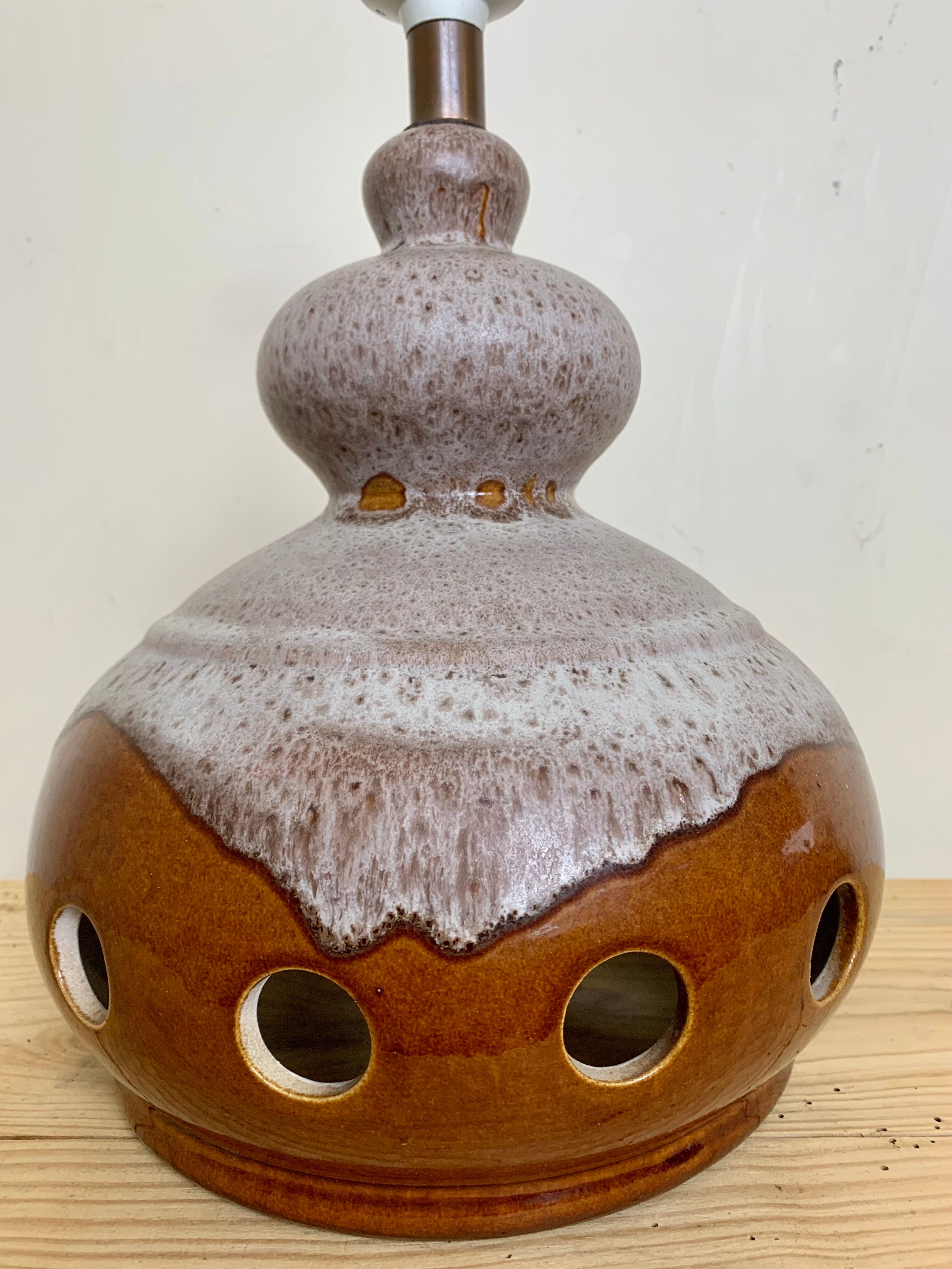 West Germany lamp stand with double lighting