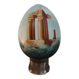 Painted wooden egg