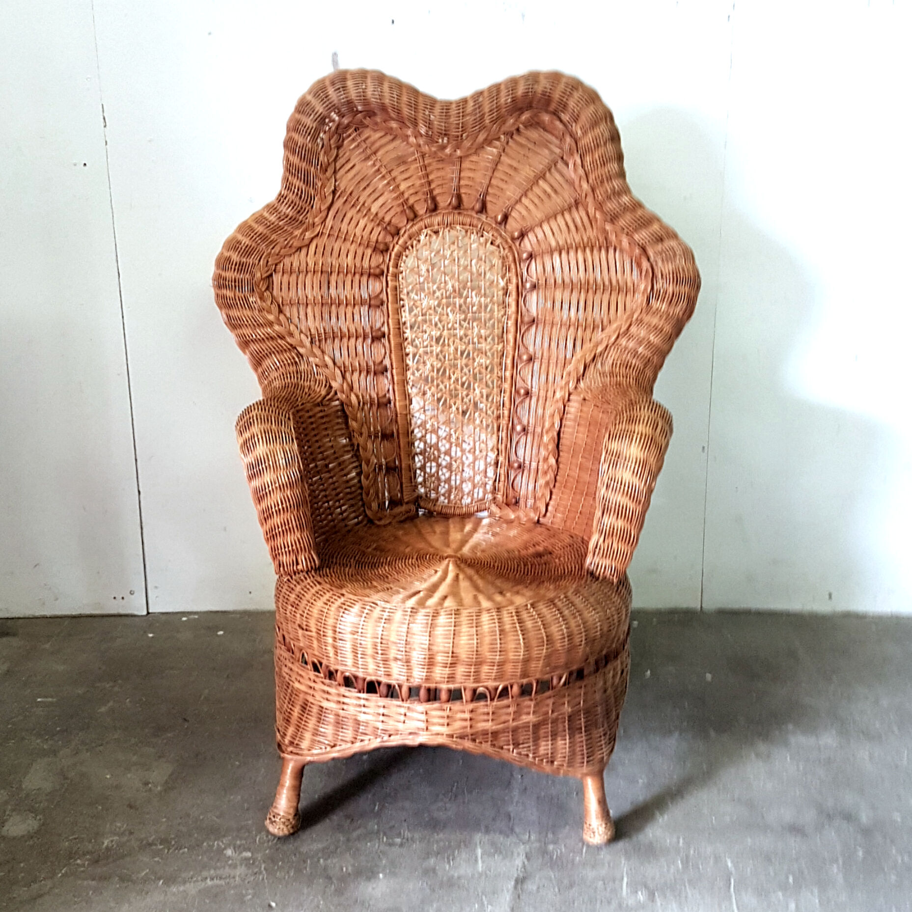 Bohemian rattan chair