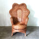 Fauteuil en rotin bohème
