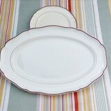Villeroy & Boch brown scalloped oval serving dish