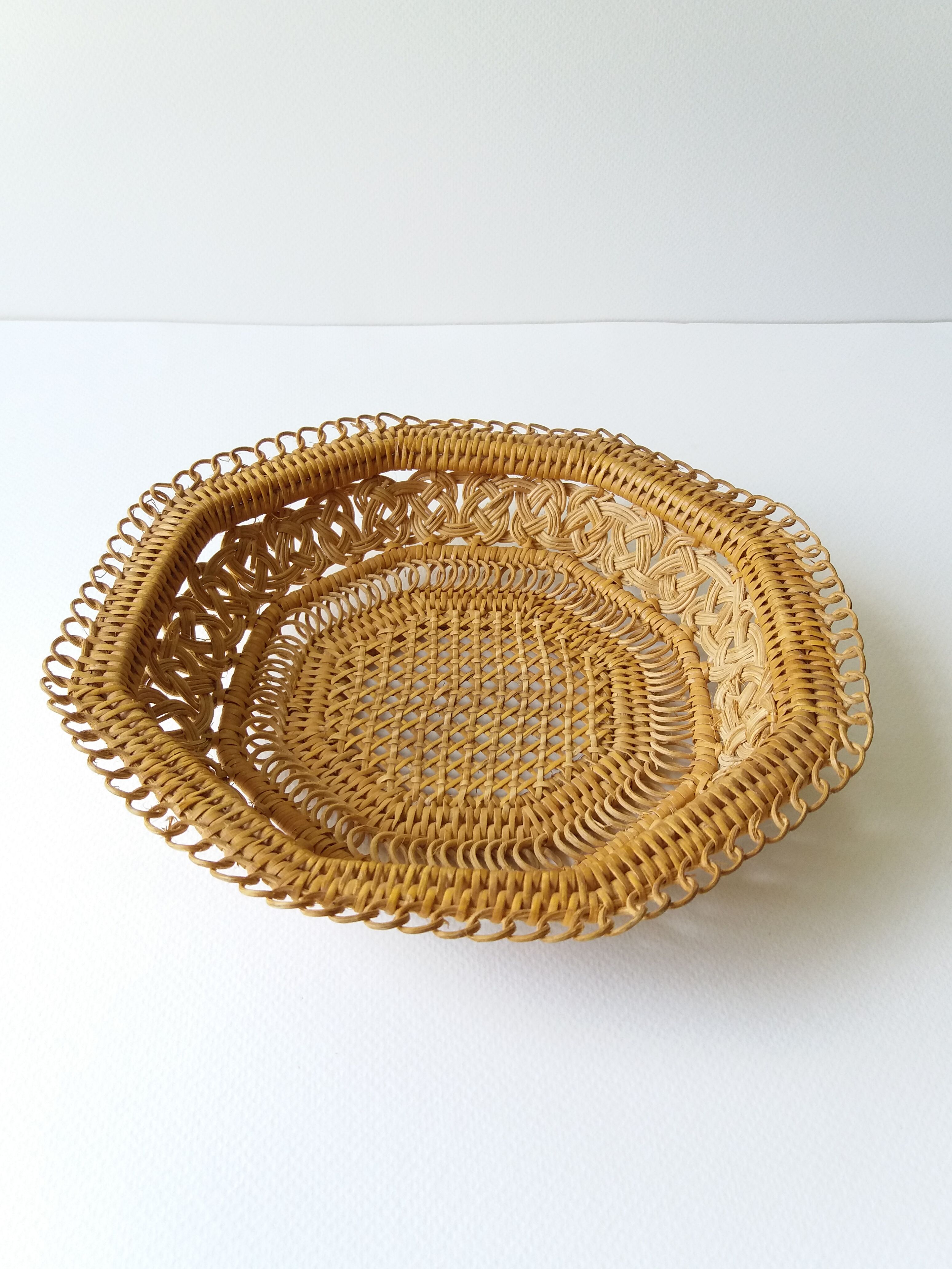 Vintage wicker basket