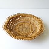 Corbeille osier vintage