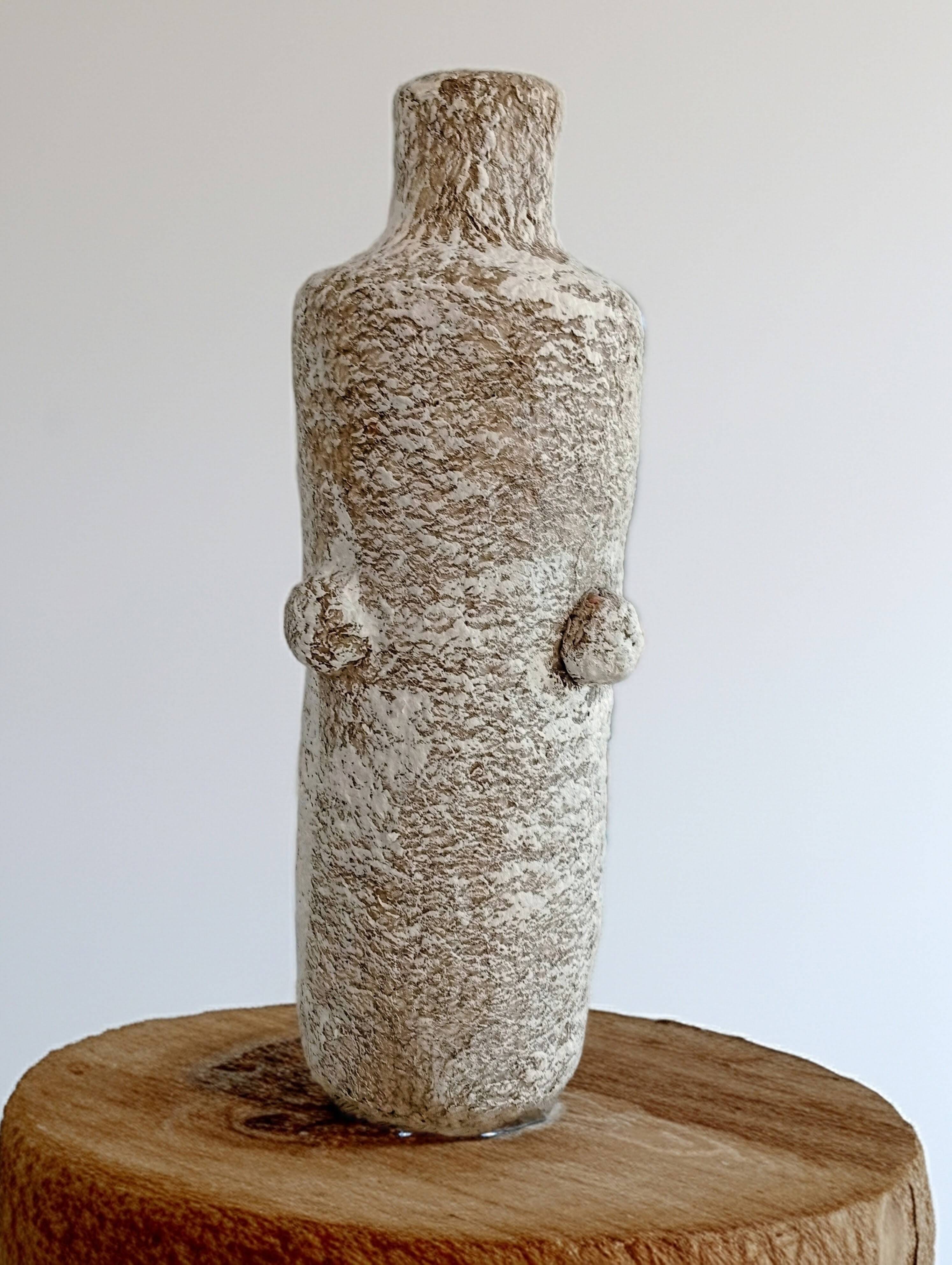 Vase sculptural esprit minéral Boho