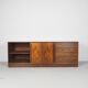 HP Hansen rosewood sideboard with bookcase, 1960's