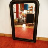 Louis Philippe black and gold mirror