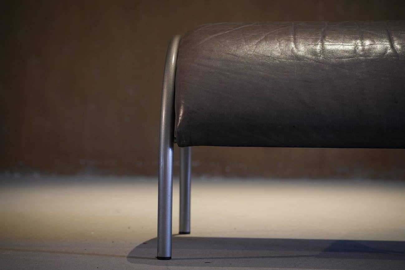 Fauteuil et repose-pieds COR Zyklus vintage par Peter Maly, Allemagne, années 1980.