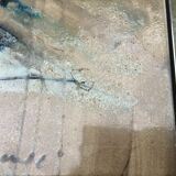 Coffee table "La grange" Vallauris vintage ceramic mosaic