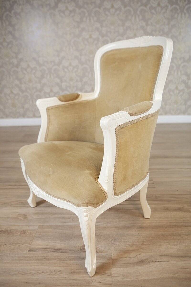 Rococo Style Beech Bergere Chairs, Early 20th Century, Set of 2