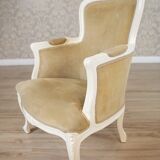 Rococo Style Beech Bergere Chairs, Early 20th Century, Set of 2
