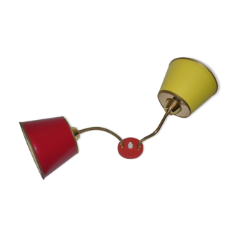 Double 1950s wall light