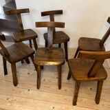set of 6 Aranjou chairs 1970/80