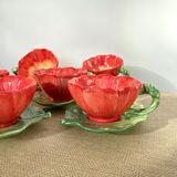 Coffee cups flowers slurry