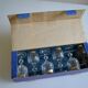 6 port glasses in Bohemian crystal Czechoslovakia