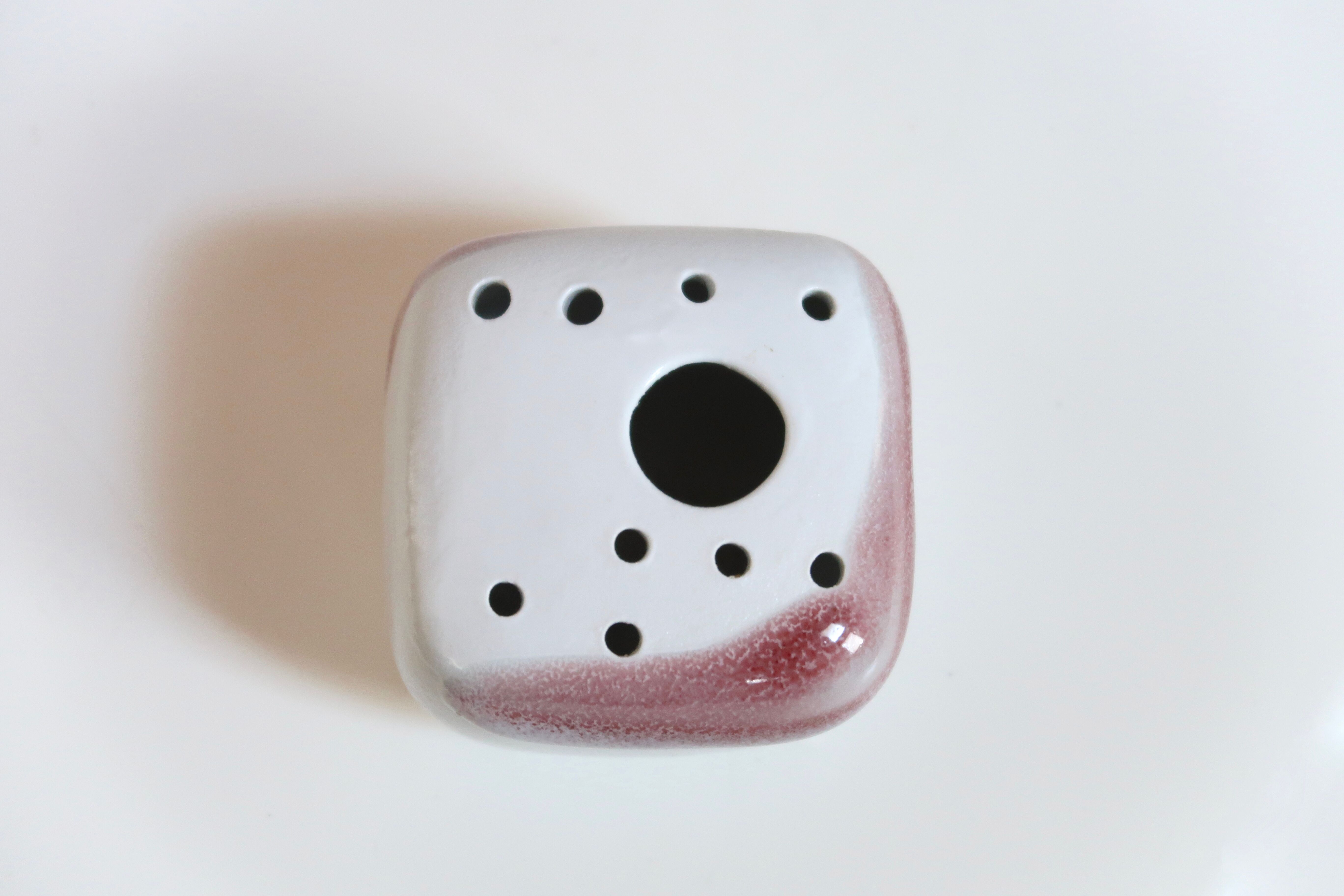 Pique fleurs in Virebent porcelain by Pierre Lebe, 70s