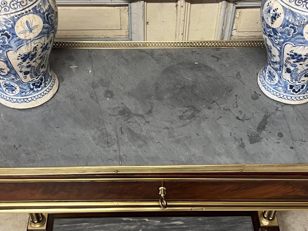 Small mahogany console table, Louis XVI period