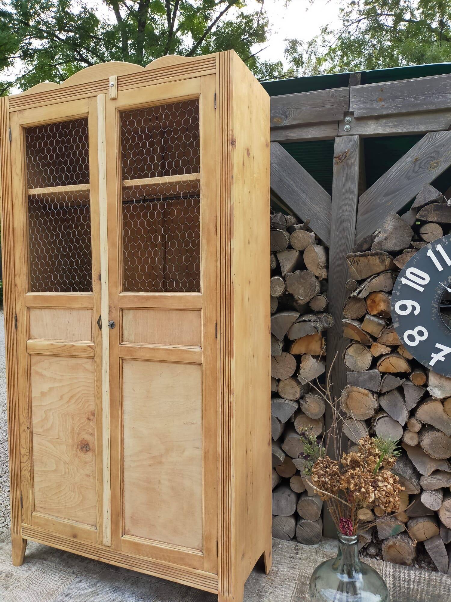 Renovated wooden wardrobe