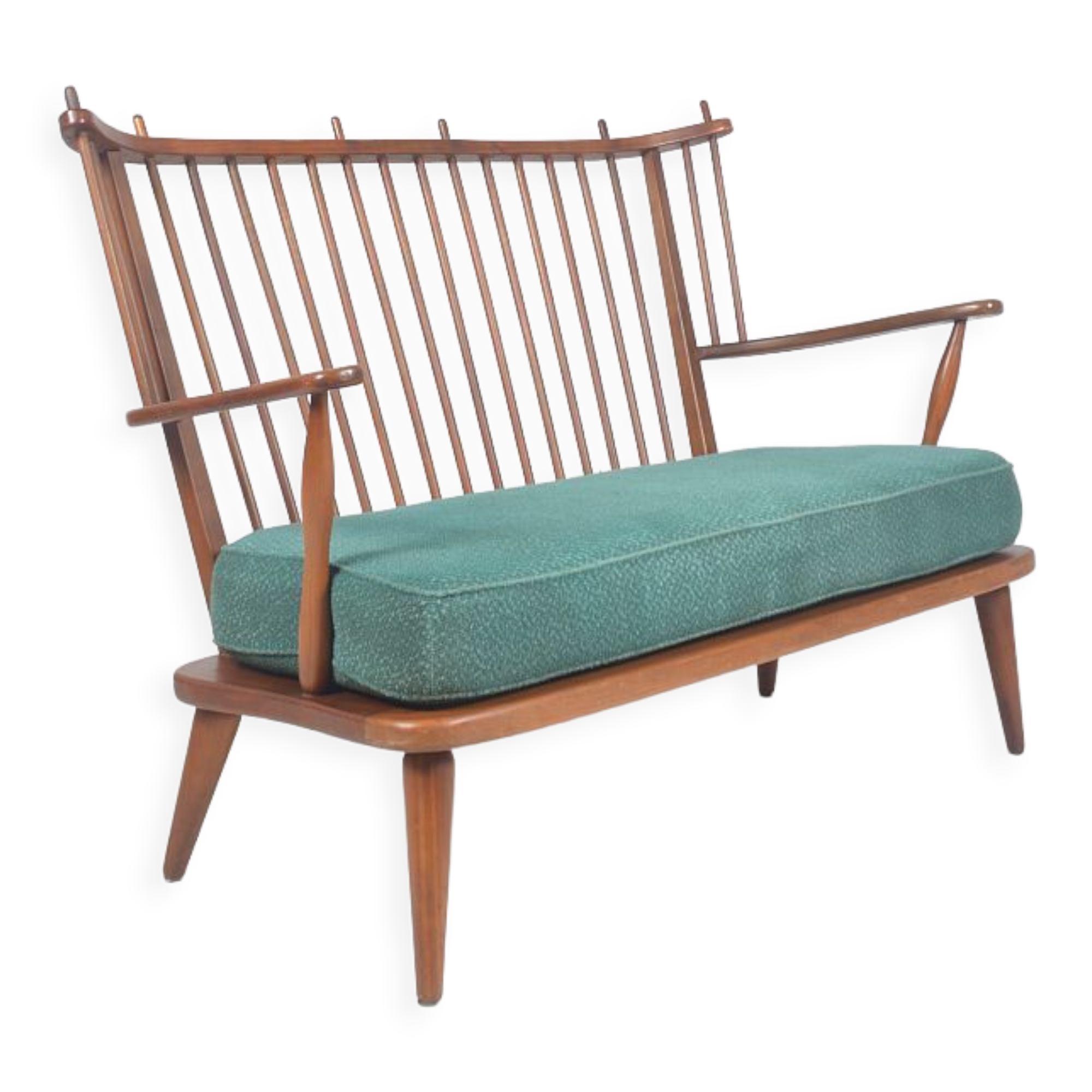 Mid-Century Scandinavian armchair with bars, 1950s