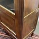 Louis XVI style bookcase in mahogany and marble top from the 70s