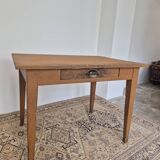Shop/trade table in old fir 1950s -1m