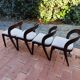 BAUMANN Suite de 4 chaises Gondole vintage 1970