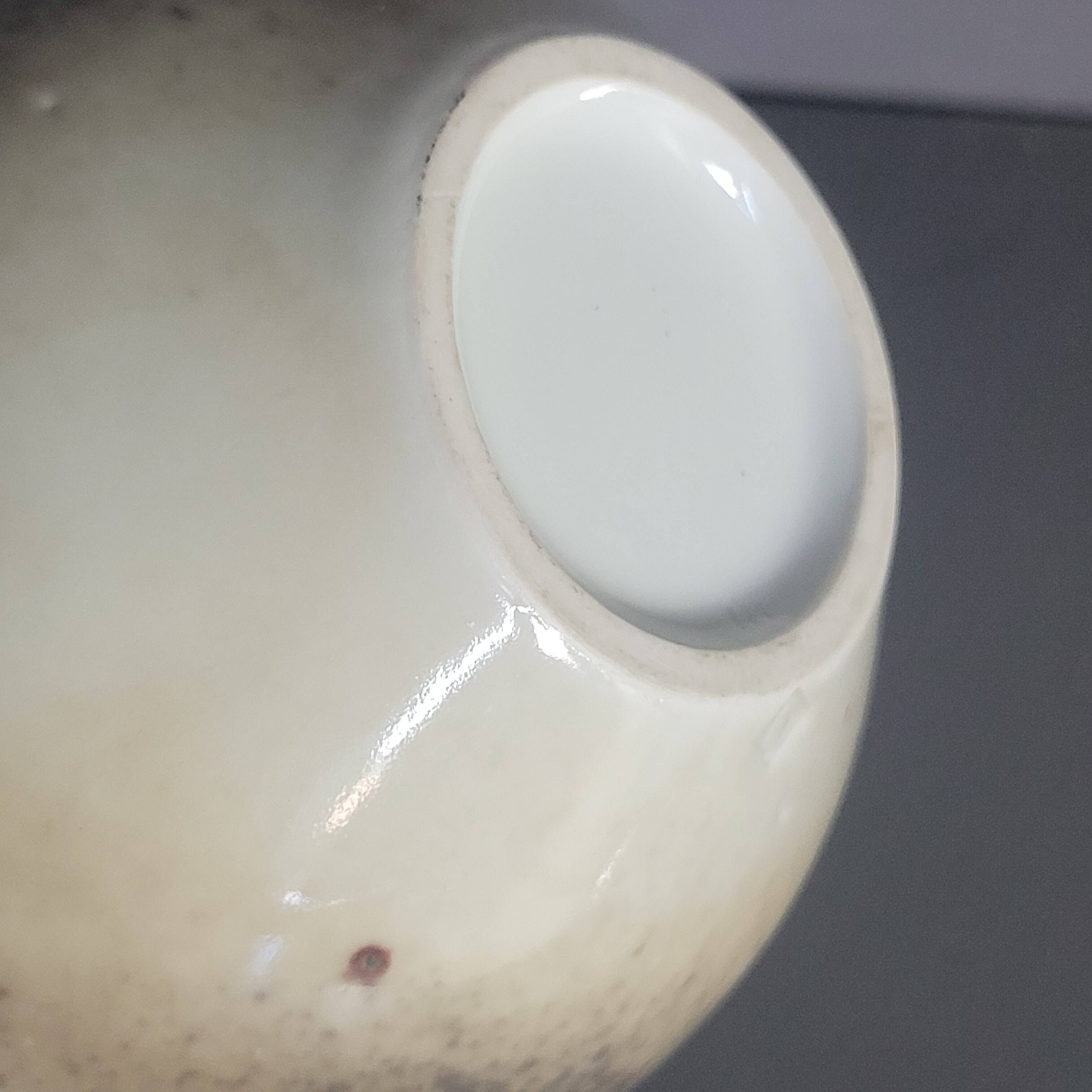 Fance Franck brown enameled ceramic ball vase