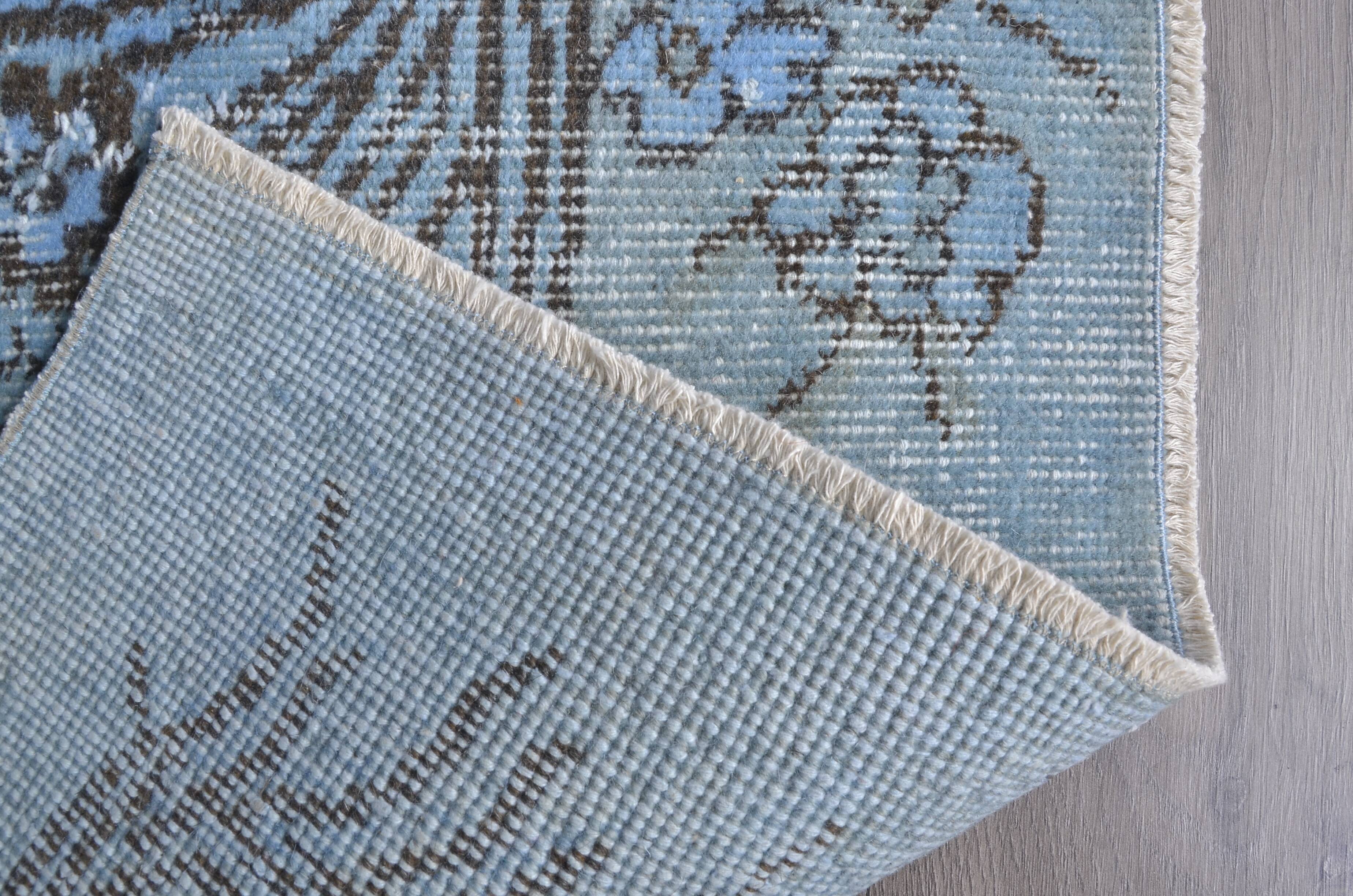 Blue Vintage Oushak Carpet sku 1922