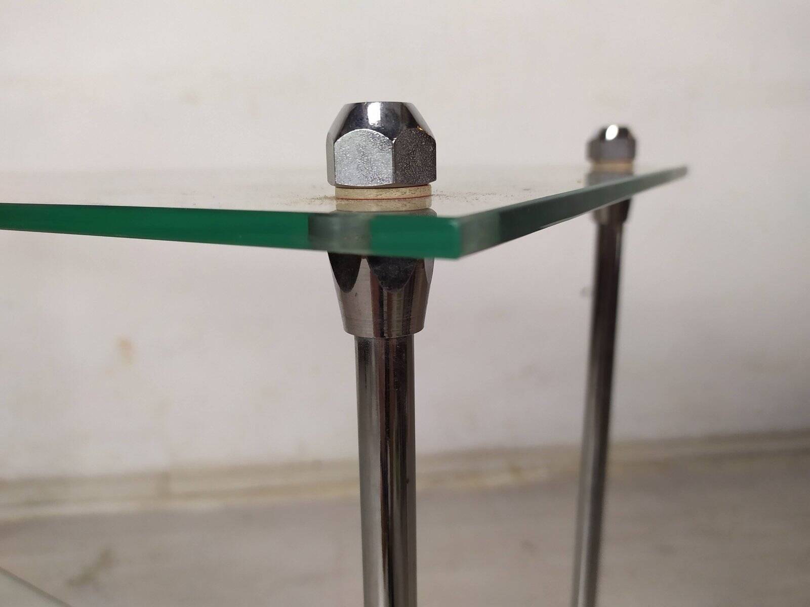 Chrome vintage console, 1970s