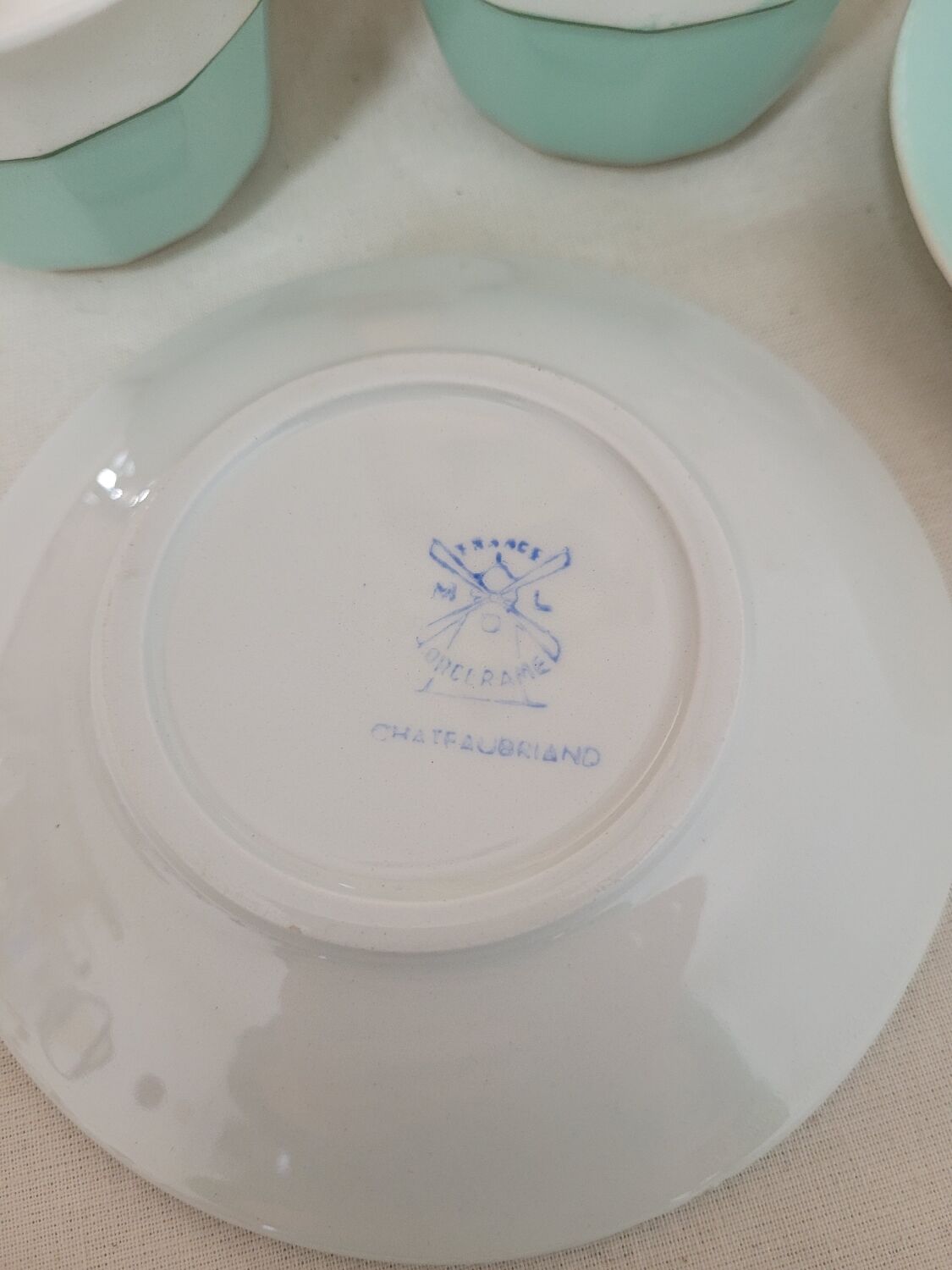 Set of 3 coffee cups M L Porcelain