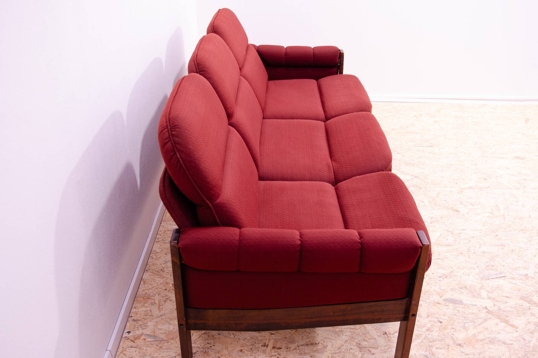 Canapé lounge trois places vintage de style scandinave, 1970