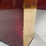 Executive desk by Jean Claude Mahey - lacquered wood & brass - Ca 1970