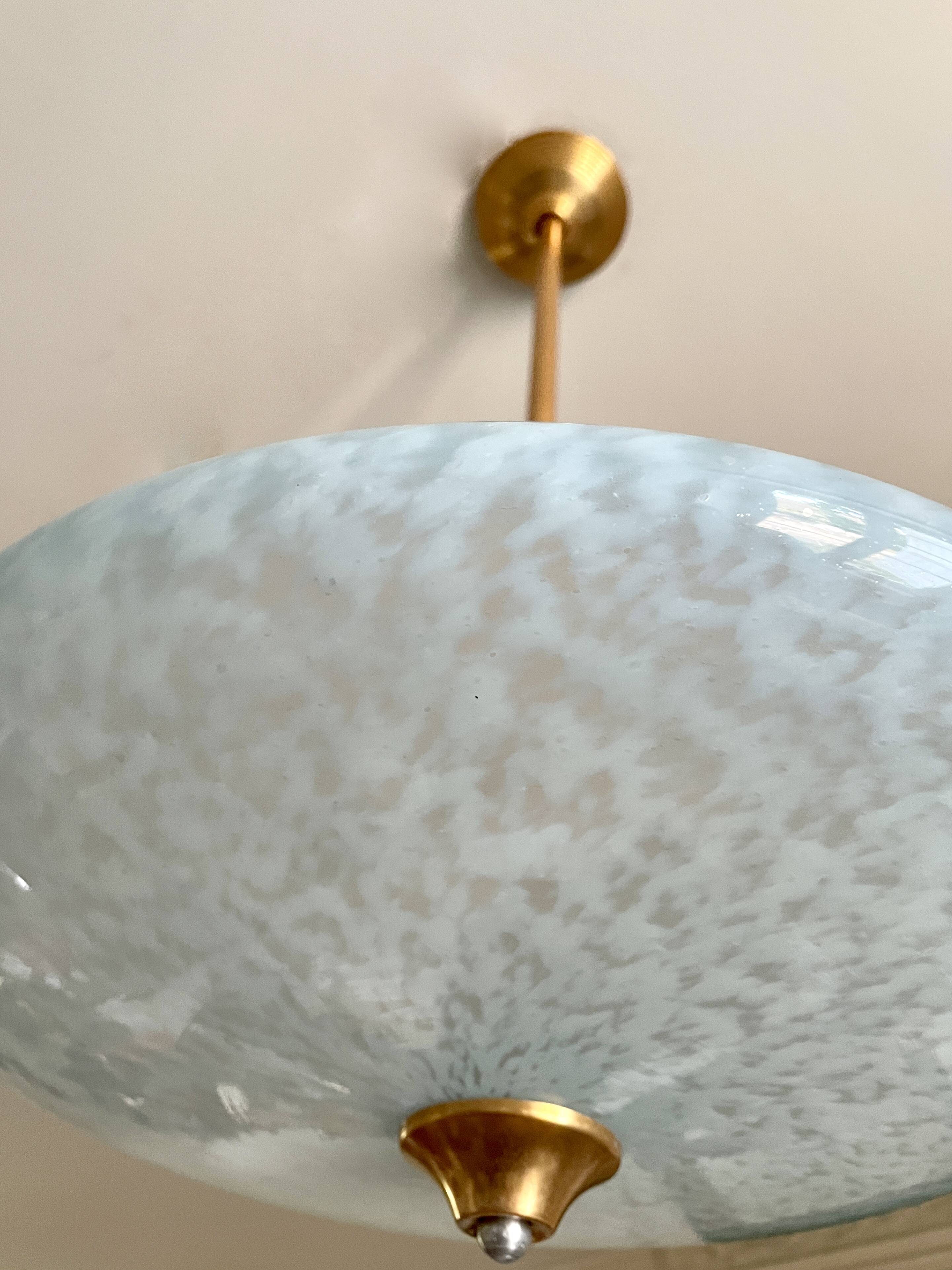 Blue Clichy glass pendant light