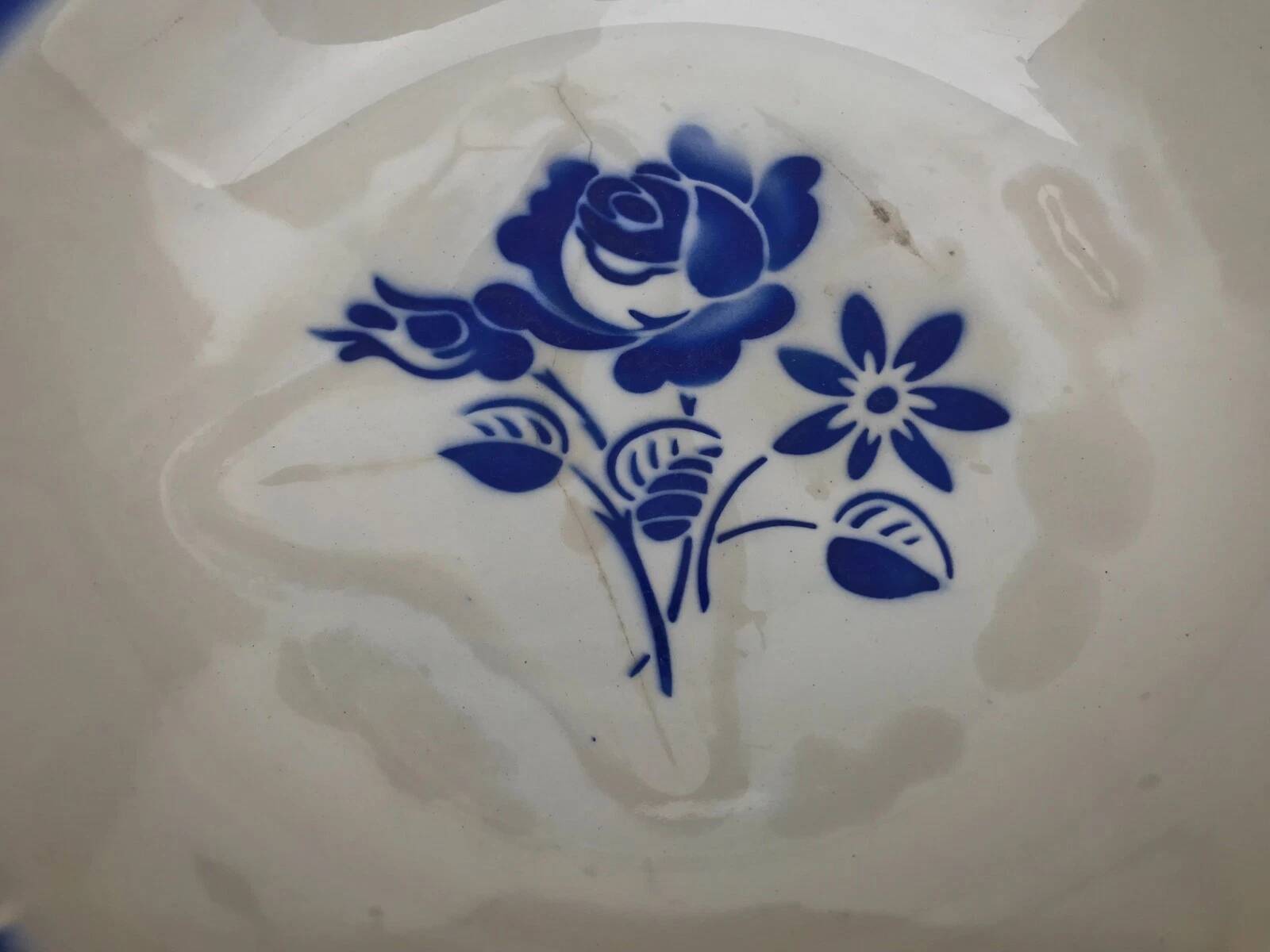 Ancien plat creux en faïence Fenal Badonviller