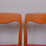 Scandinavian style chairs x2, 60s