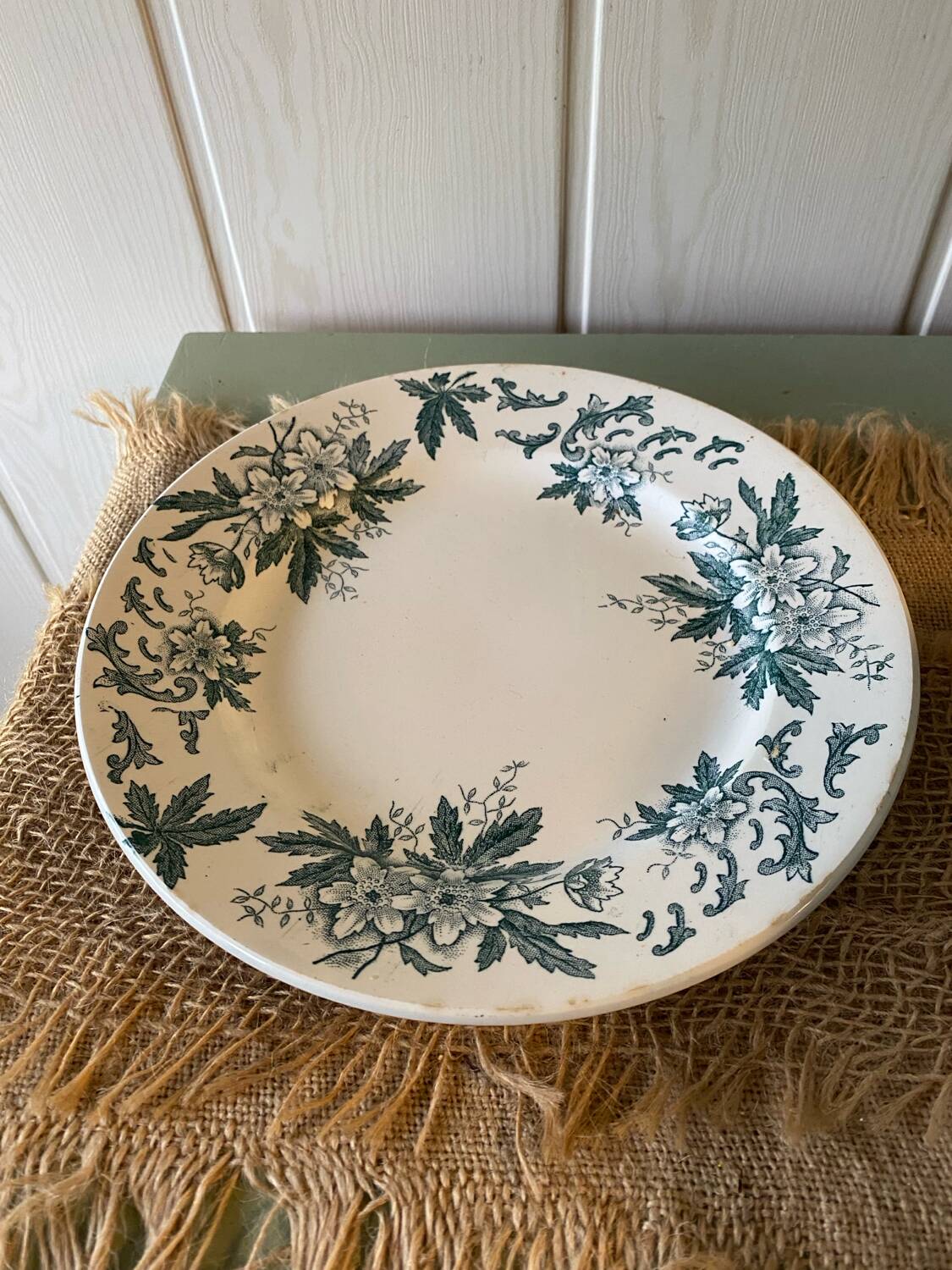 Assiettes terre de fer saint Amand
