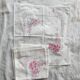 6 vintage floral pattern retro napkins
